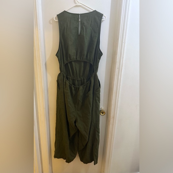 Olive Green Women's Jumpsuit - Picture 4 of 4